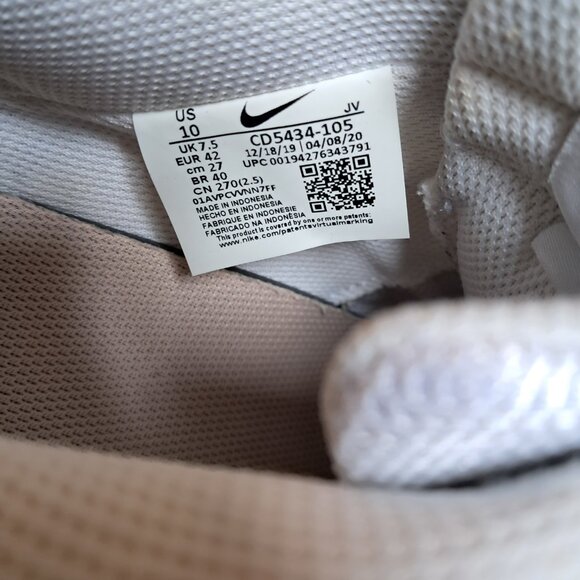 Nike Court Vision light pink sz10 - Picture 8 of 8